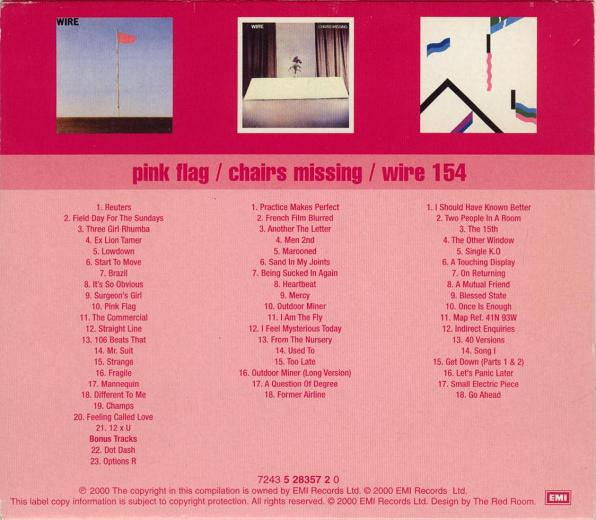 Wire : Pink Flag / Chairs Missing / Wire 154 (CD, Album, RE + CD, Album, RE + CD, Album, RE + Bo)
