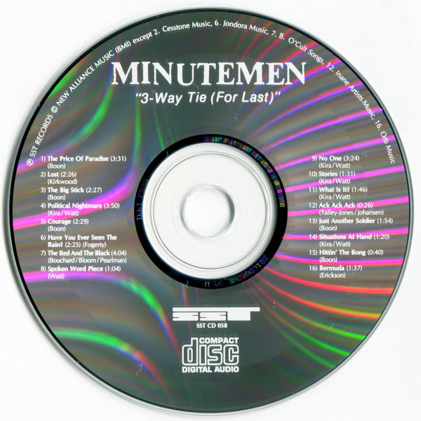 Minutemen : 3-Way Tie (For Last) (CD, Album, RP)