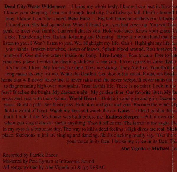 Abe Vigoda : Skeleton (CD, Album)