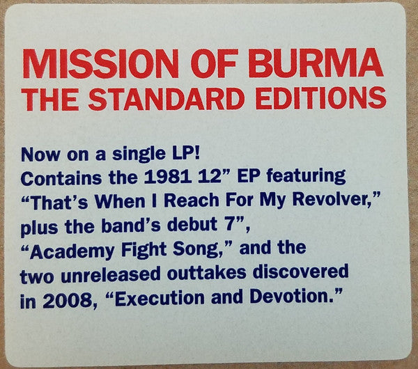 Mission Of Burma : Signals, Calls, And Marches (LP, Album, RE, RM)