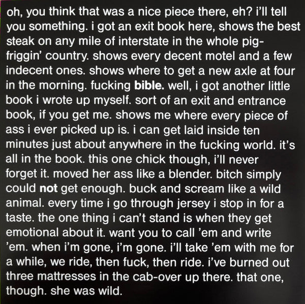 Big Black : Songs About Fucking (LP, Album, RE, RM, 180)