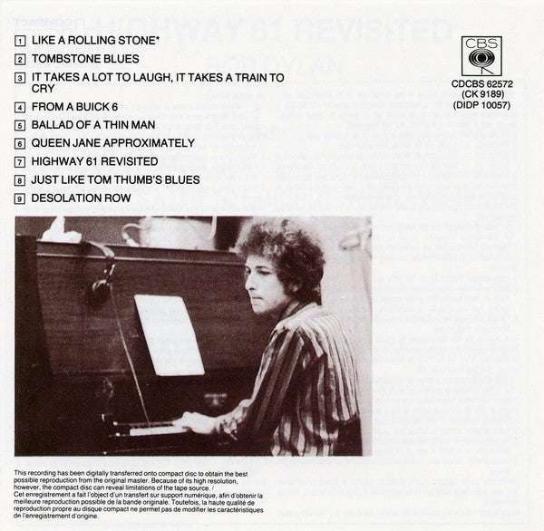 Bob Dylan : Highway 61 Revisited (CD, Album, RE)