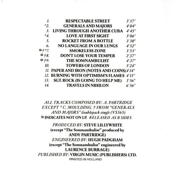 XTC : Black Sea (CD, Album, RE)