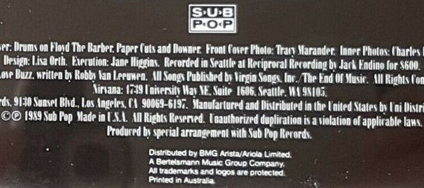 Nirvana : Bleach (CD, Album, RE, RM)