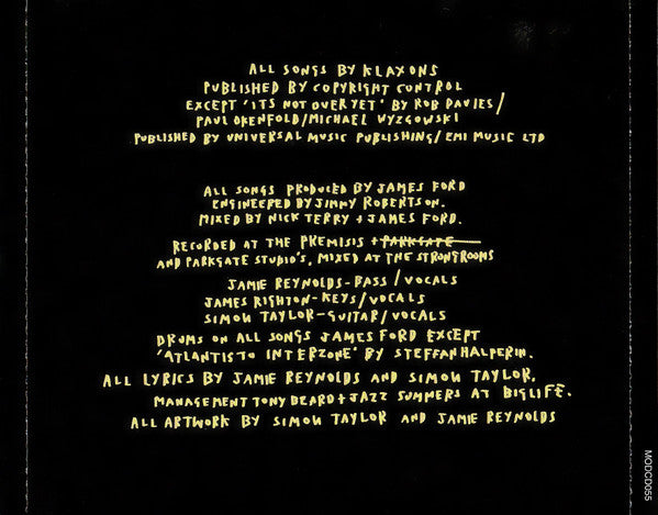 Klaxons : Myths Of The Near Future (CD, Album)