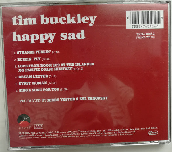 Tim Buckley : Happy Sad (CD, Album)