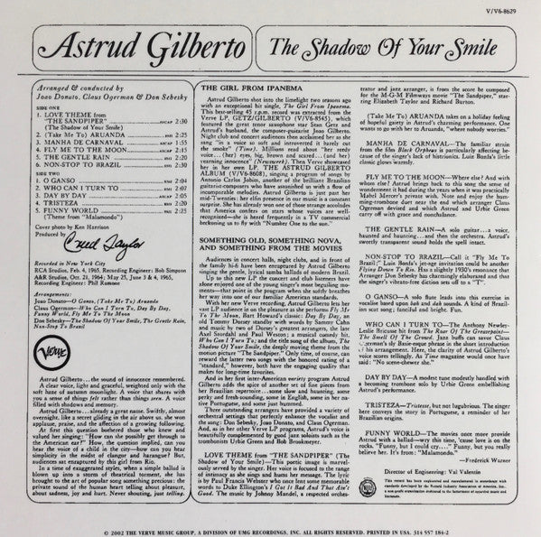 Astrud Gilberto : The Shadow Of Your Smile (CD, Album, Ltd, RE, RM, Pap)