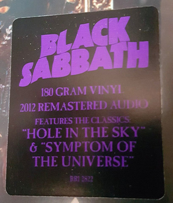 Black Sabbath : Sabotage (LP, Album, RE, RM, 180)