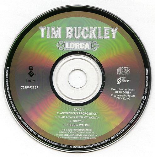 Tim Buckley : Lorca (CD, Album, RE)