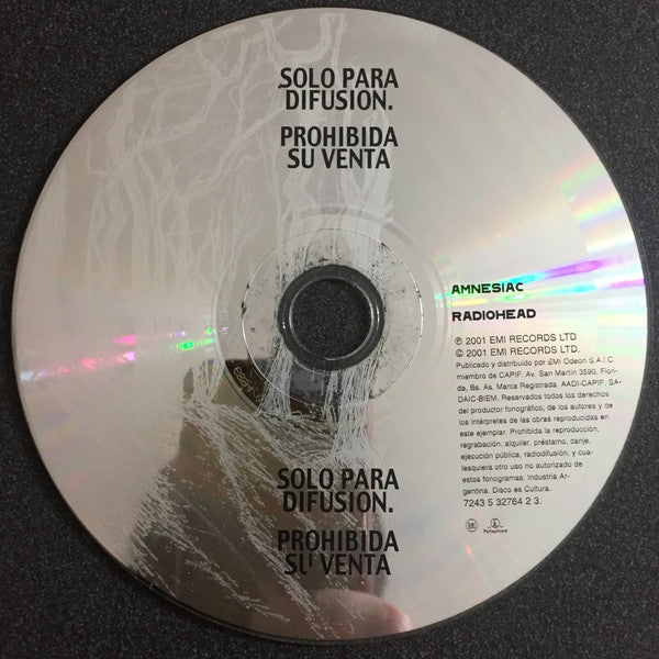 Radiohead : Amnesiac (CD, Album, Promo)