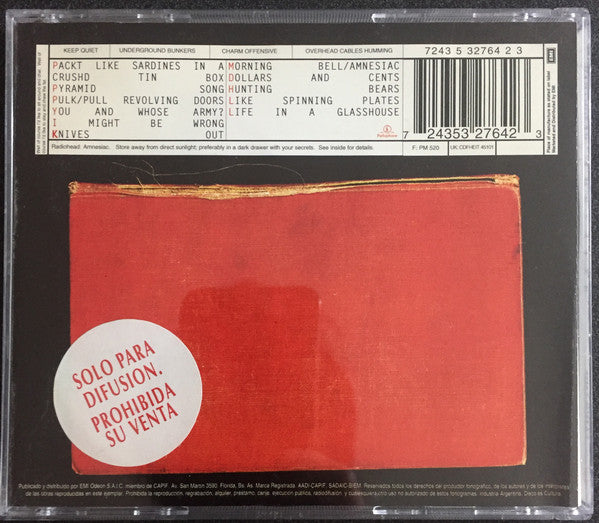 Radiohead : Amnesiac (CD, Album, Promo)