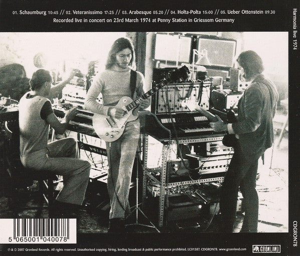 Harmonia : Live 1974 (CD, Album, Dig)