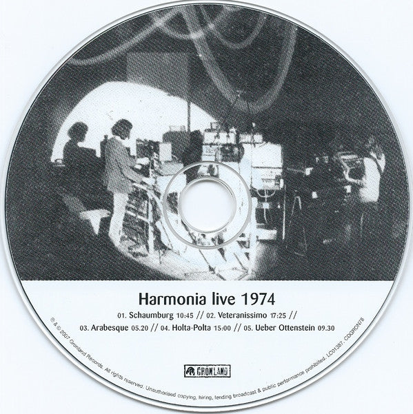 Harmonia : Live 1974 (CD, Album, Dig)