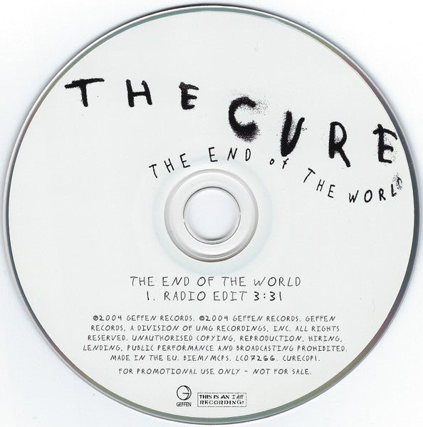 The Cure : The End Of The World (CD, Single, Promo)