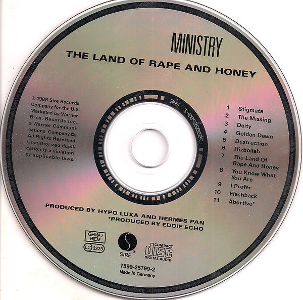 Ministry : The Land Of Rape And Honey (CD, Album, RE)