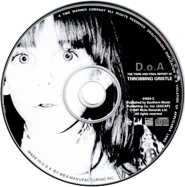Throbbing Gristle : D.o.A. The Third And Final Report (CD, Album, RE, RM)