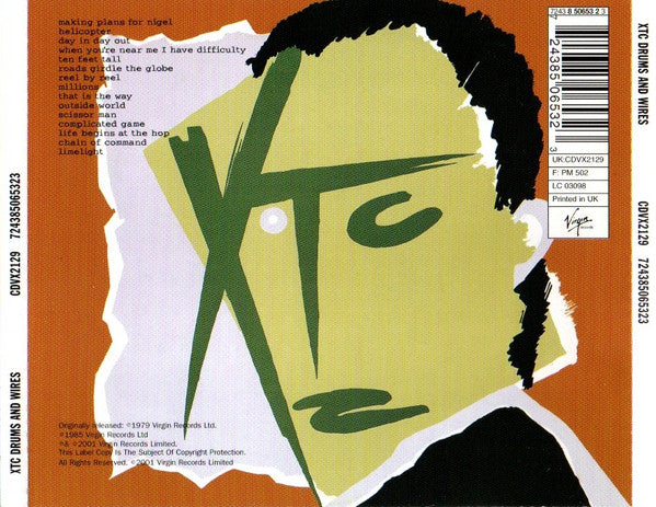 XTC : Drums And Wires (CD, Album, RE, RM, RP, Med)