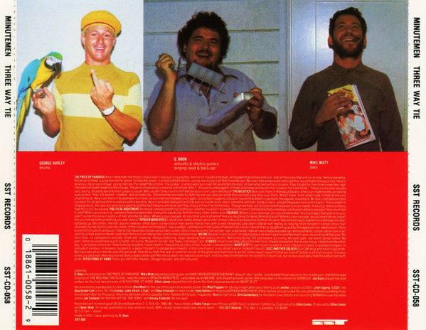 Minutemen : 3-Way Tie (For Last) (CD, Album, RP)