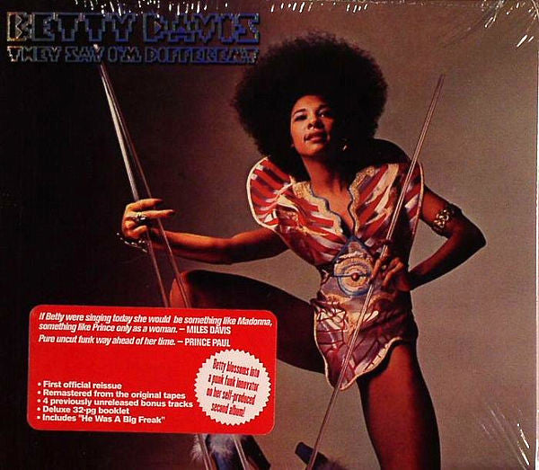 Betty Davis : They Say I'm Different (CD, Album, RE, CDV)