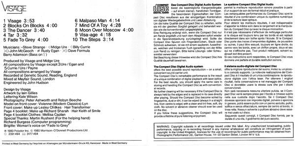 Visage : Visage (CD, Album, RE)