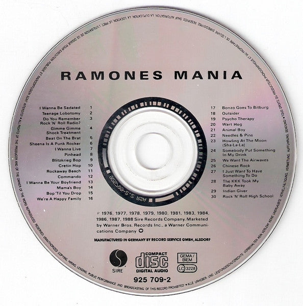 Ramones : Ramones Mania (CD, Comp)