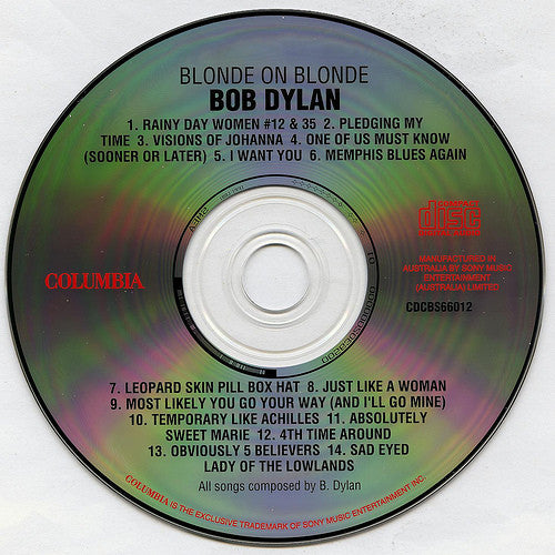 Bob Dylan : Blonde On Blonde (CD, Album, RE)