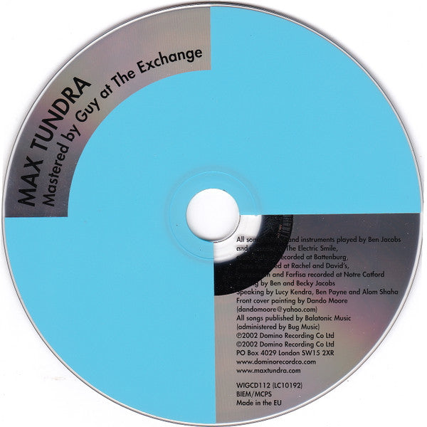 Max Tundra : Mastered By Guy At The Exchange (CD, Album)
