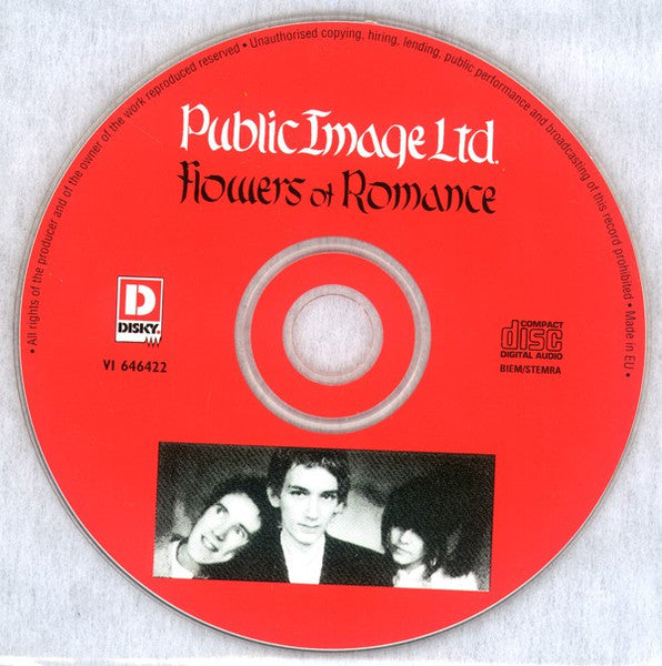 Public Image Limited : Flowers Of Romance (CD, Album, RE)
