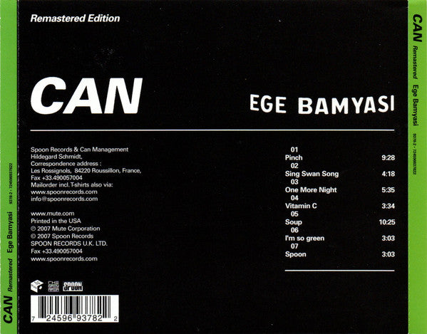 Can : Ege Bamyasi (CD, Album, RE, RM)
