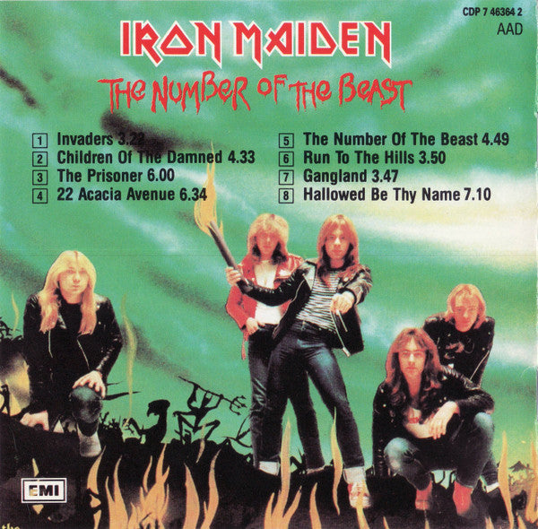 Iron Maiden : The Number Of The Beast (CD, Album, RE)