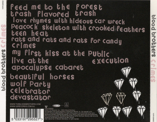 The Blood Brothers : Crimes (CD, Album)