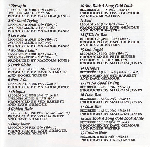 Syd Barrett : The Madcap Laughs (CD, Album, RE, Med)