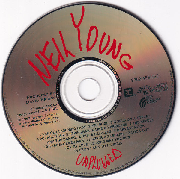 Neil Young : Unplugged (CD, Album)