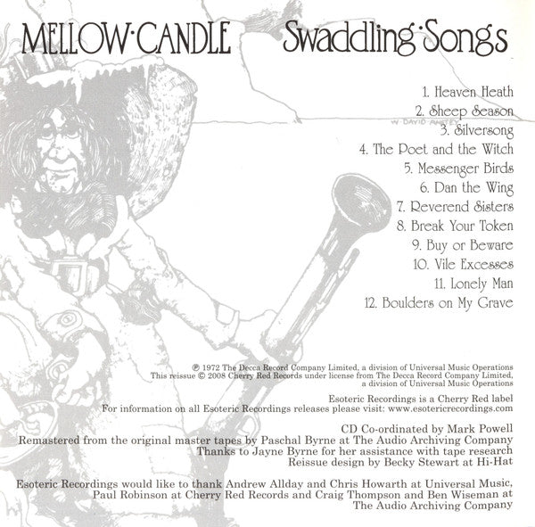 Mellow Candle : Swaddling Songs (CD, Album, RE, RM)