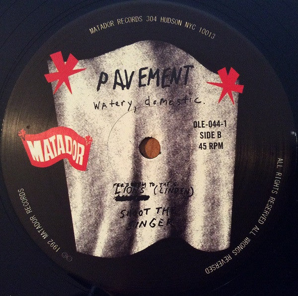 Pavement : Watery, Domestic (12", EP, RE)