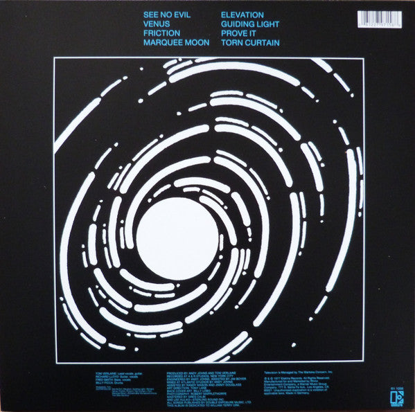 Television : Marquee Moon (LP, Album, RE, 180)