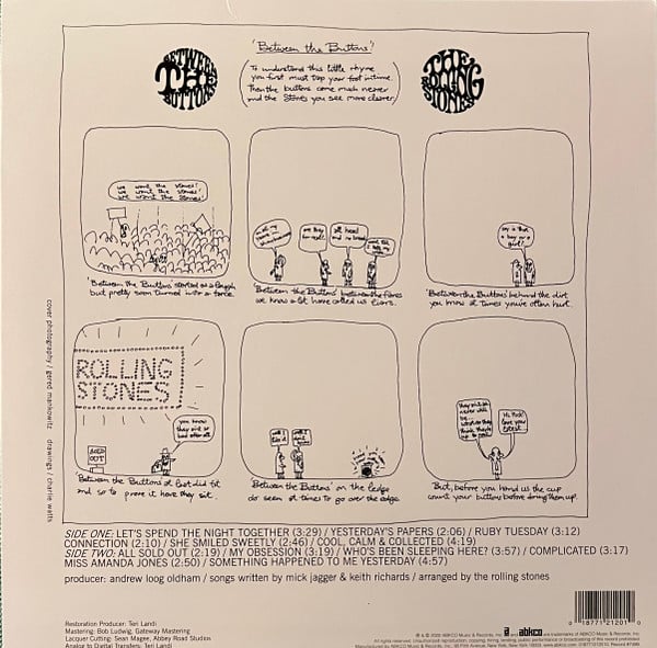 The Rolling Stones : Between The Buttons (LP, Album, RE, 180)