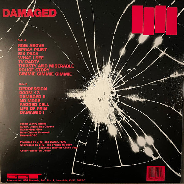 Black Flag : Damaged (LP, Album, RE)