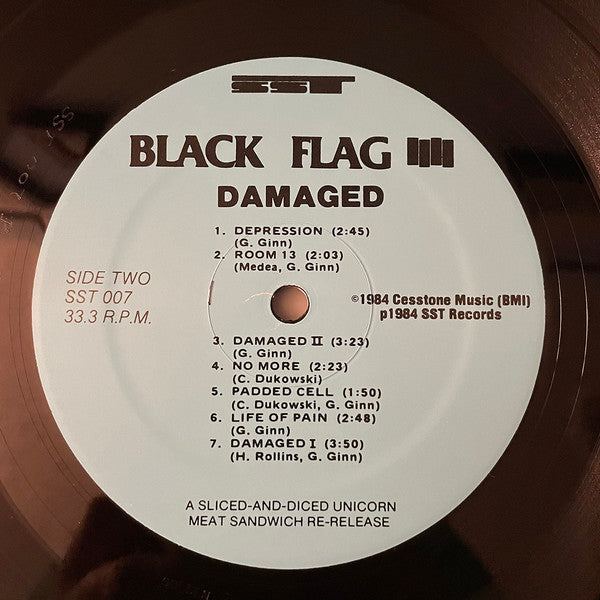 Black Flag : Damaged (LP, Album, RE)