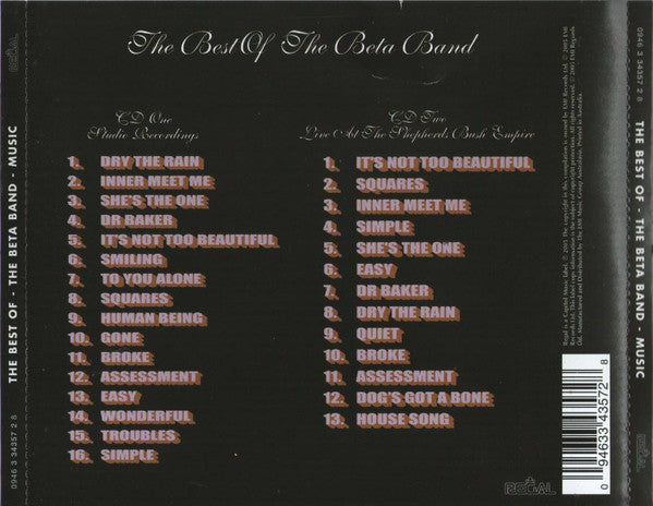 The Beta Band : The Best Of The Beta Band - Music (CD, Comp + CD, Album)