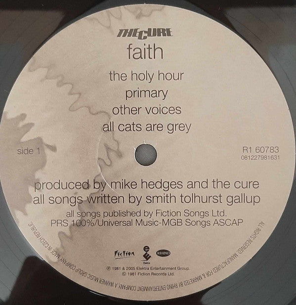 The Cure : Faith (LP, Album, RE, RM, RP, 180)