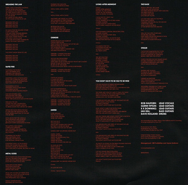 Judas Priest : British Steel (LP, Album, RE, 180)