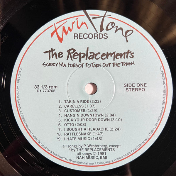 The Replacements : Sorry Ma, Forgot To Take Out The Trash (LP, Album, RE, Fil)