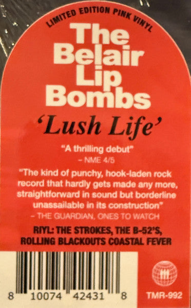 The Belair Lip Bombs : Lush Life (LP, Album, Ltd, Pin)