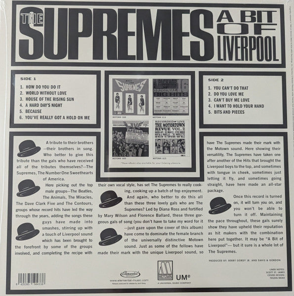 The Supremes : A Bit Of Liverpool (LP, Album, Mono, Ltd, RE, 140)