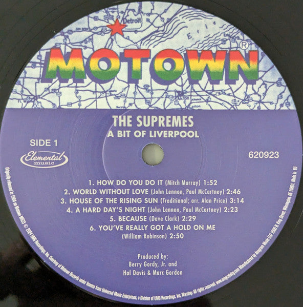 The Supremes : A Bit Of Liverpool (LP, Album, Mono, Ltd, RE, 140)