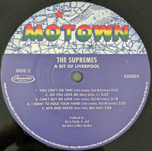 The Supremes : A Bit Of Liverpool (LP, Album, Mono, Ltd, RE, 140)