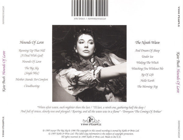 Kate Bush : Hounds Of Love (CD, Album, RE)