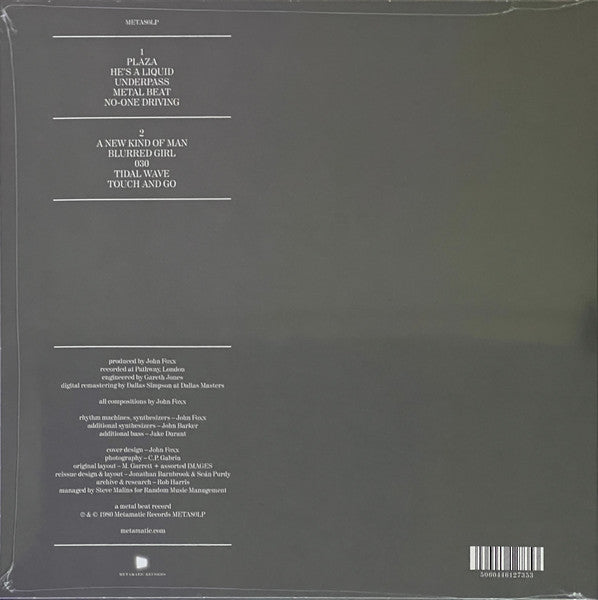 John Foxx : Metamatic (LP, Album, Ltd, RE, RM, Gre)