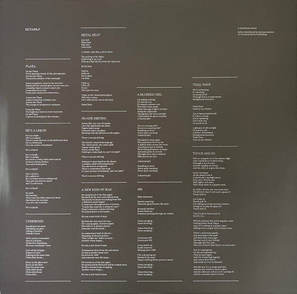 John Foxx : Metamatic (LP, Album, Ltd, RE, RM, Gre)